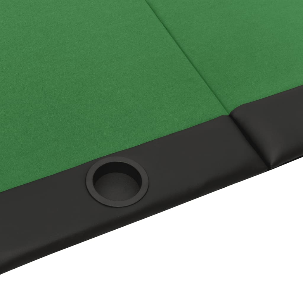 vidaXL 10-Player Folding Poker Table Green | Host Professional Poker Nights