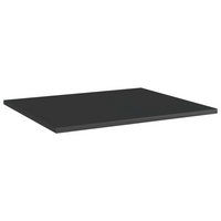 vidaXL Bookshelf Boards 8 pcs High Gloss Black 60x50x1.5 cm - Engineered Wood