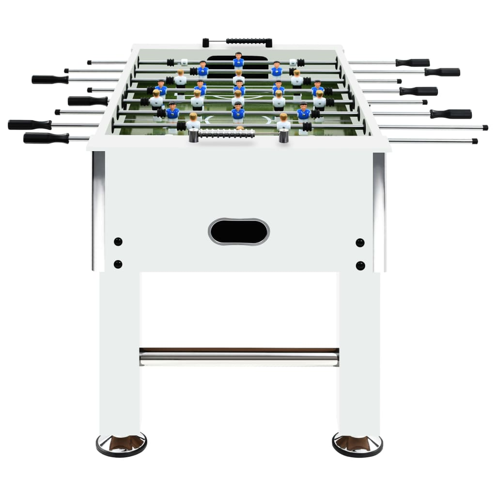 vidaXL Football Table Steel 60 kg 140x74.5x87.5 cm White - Buy Now at vidaXL