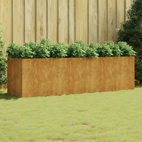 vidaXL Garden Raised Bed 280x80x80 cm Corten Steel