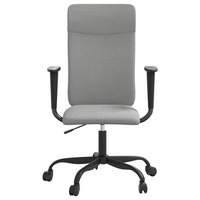 vidaXL Office Chair Light Grey Fabric - Comfortable and Stylish