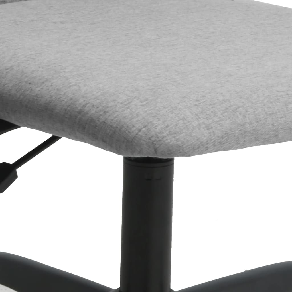 vidaXL Office Chair Light Grey Fabric - Comfortable and Stylish