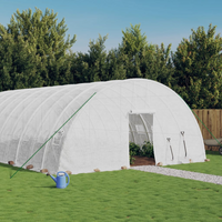 vidaXL Greenhouse with Steel Frame White 108 m² 18x6x2.85 m - Protect Your Plants in Style