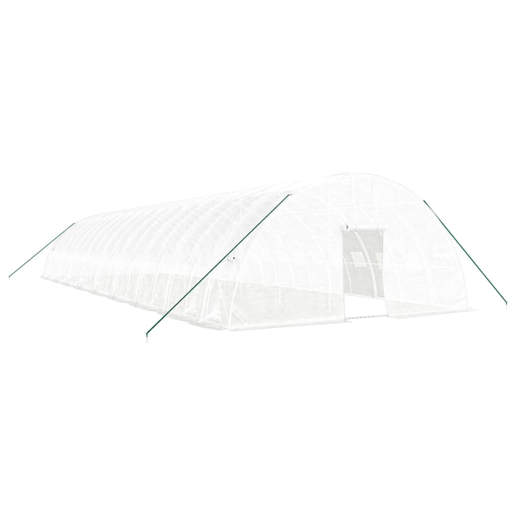 vidaXL Greenhouse with Steel Frame White 108 m² 18x6x2.85 m - Protect Your Plants in Style