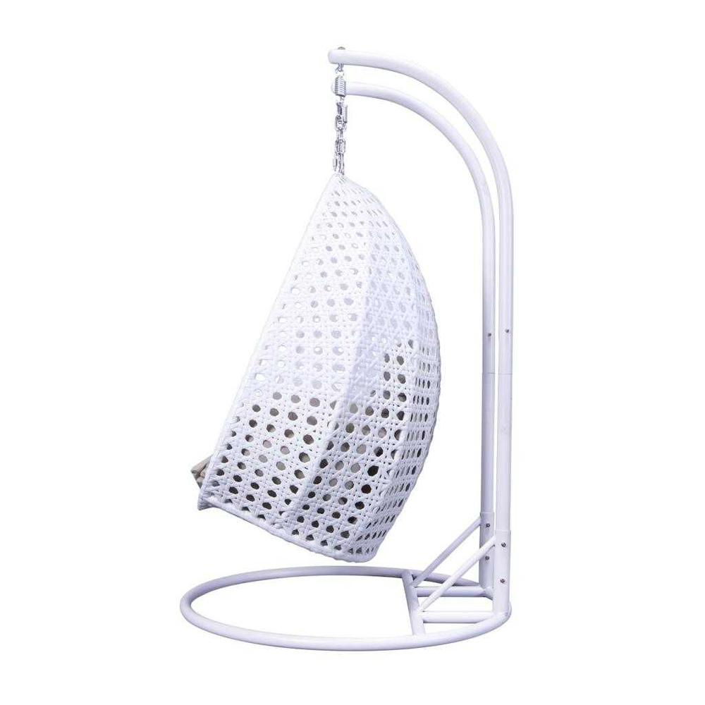 Wicker Hanging 2 person Egg Swing Chair With Outdoor Cover