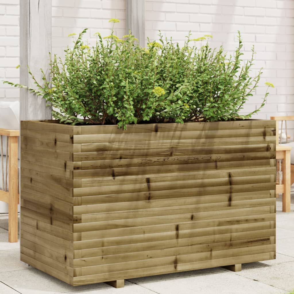 vidaXL Garden Planter 110x60x72 cm Impregnated Wood Pine