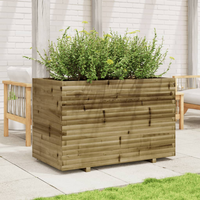 vidaXL Garden Planter 110x60x72 cm Impregnated Wood Pine