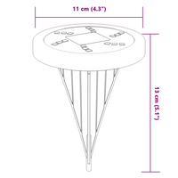 vidaXL Solar Ground Lights with Ground Spikes Outdoor 12 pcs Warm White